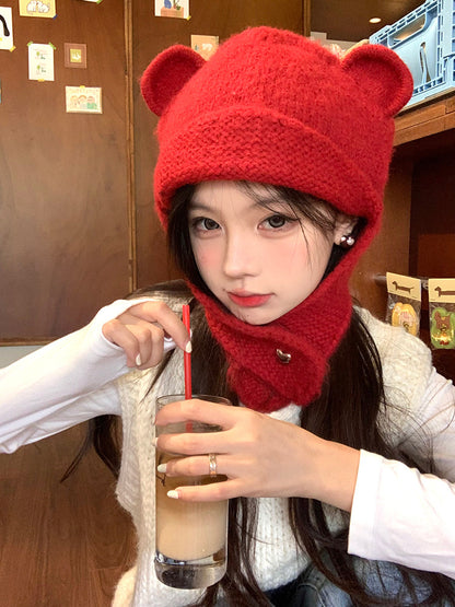 Knitted Teddy Hat