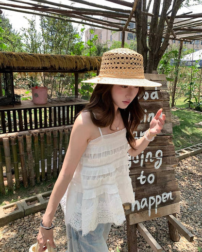 Dolly Strap White Tube Top