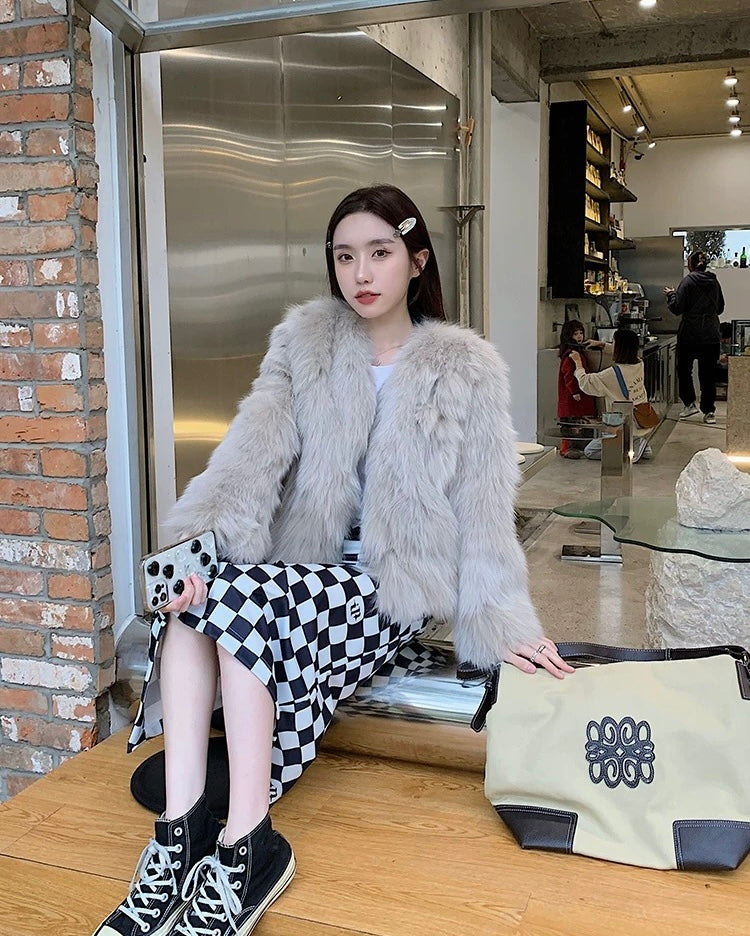 Alexandra Furry Cardigan(5 Colors)