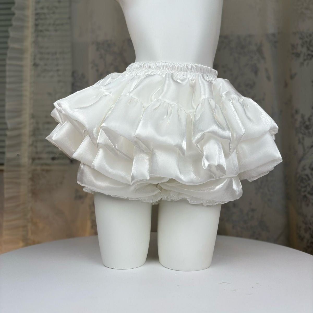 Fluffy Mesh Skirt SK35 (White, Mint, Black)