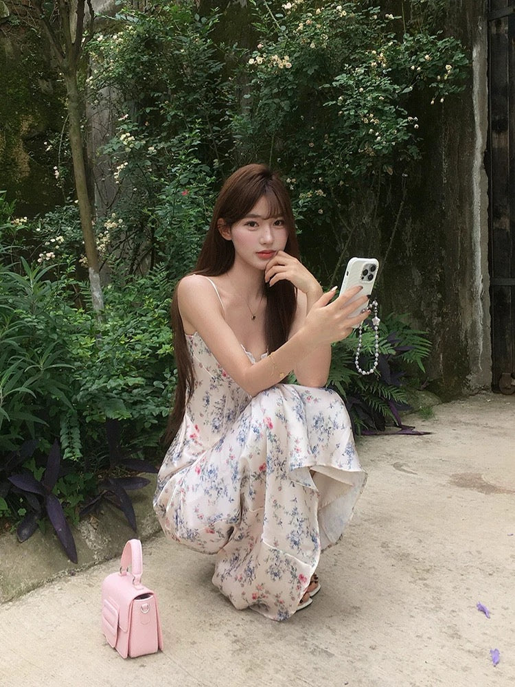 Mini Floral Strap Dress