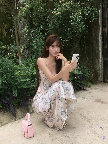 Mini Floral Strap Dress