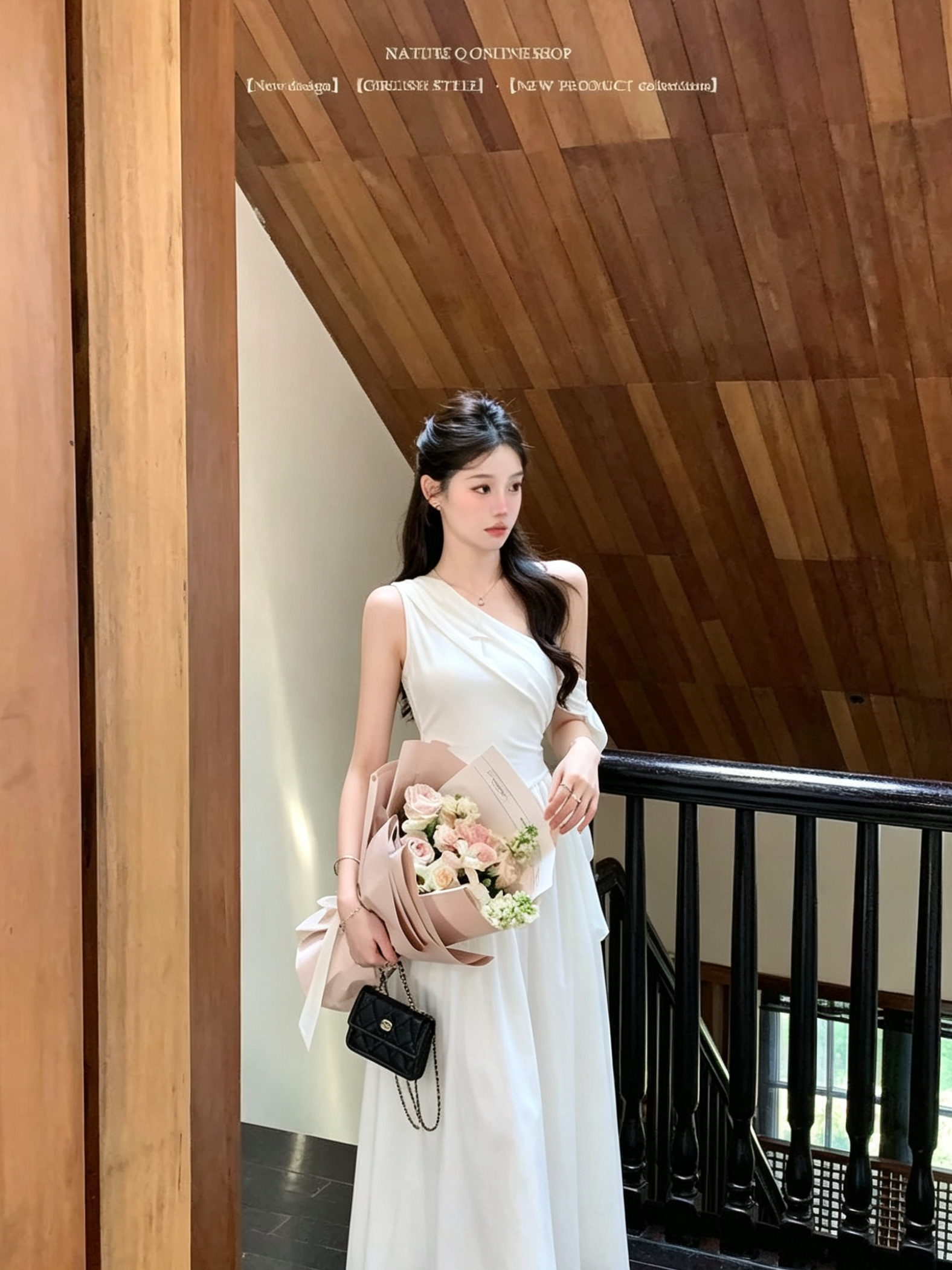 Off Side Shoulder Long Dress