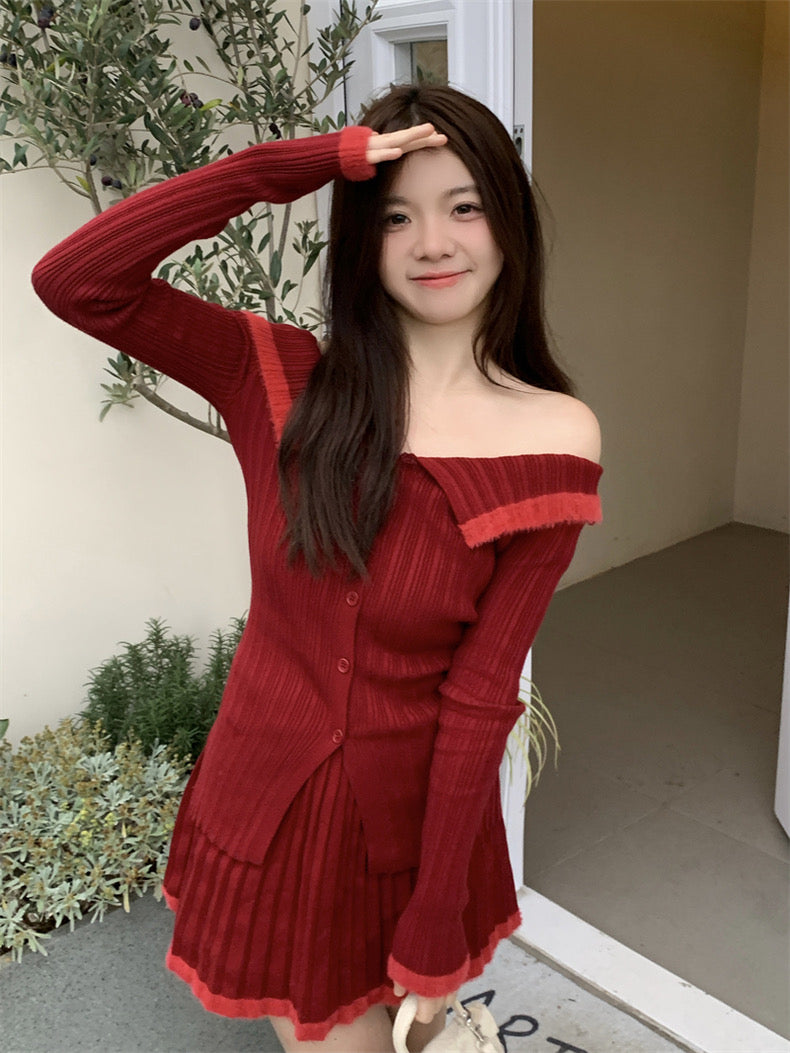 Mency Knitted Two Pieces Set