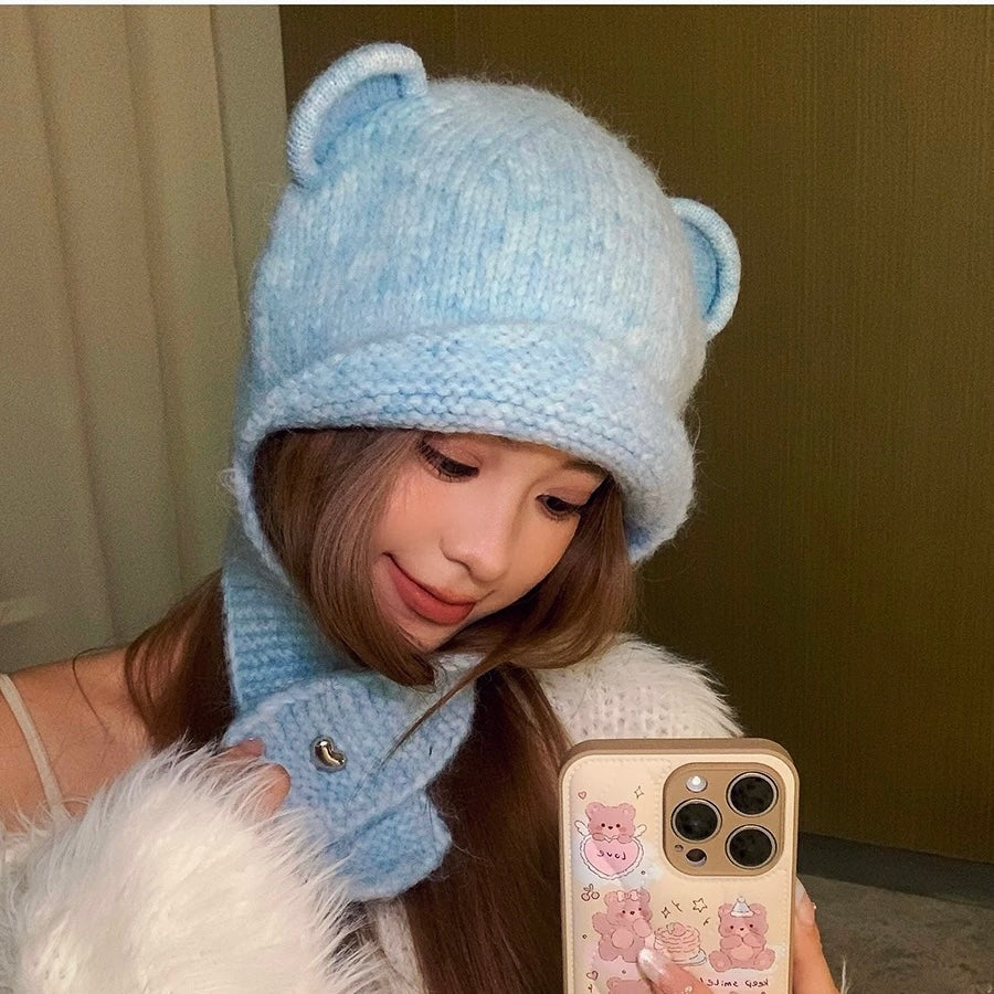 Knitted Teddy Hat