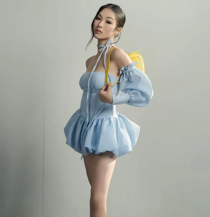 Tube Dress With Sleeve Set(预订优惠）