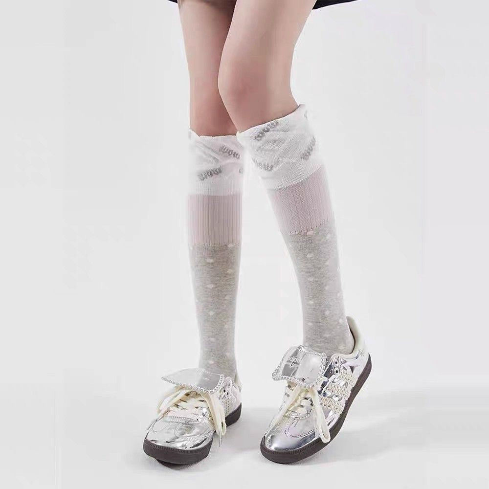 S011 Polka Dot Two Tone Socks (Set)