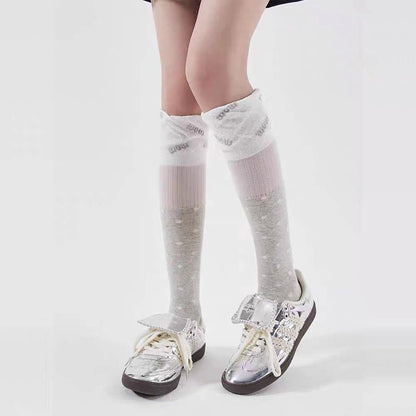 S011 Polka Dot Two Tone Socks (Set)