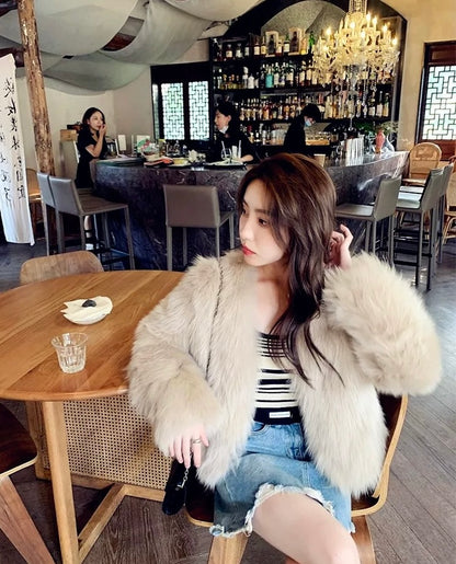 Alexandra Furry Cardigan(5 Colors)