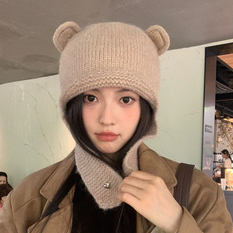 Knitted Teddy Hat