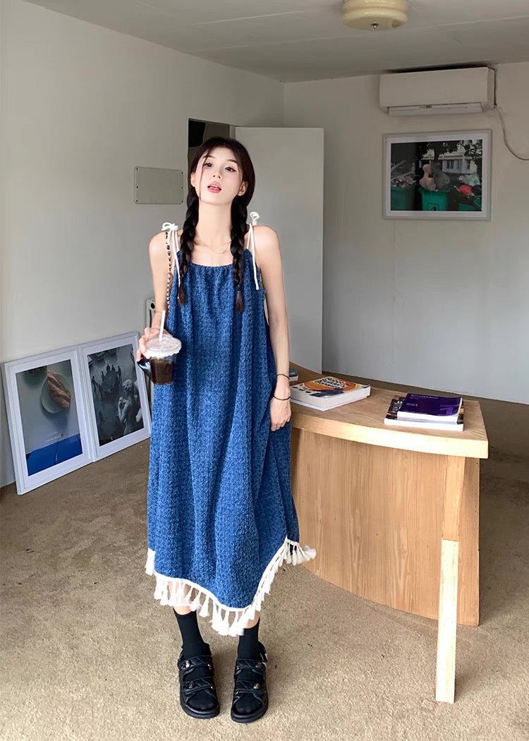 Navy Blue Long Dress