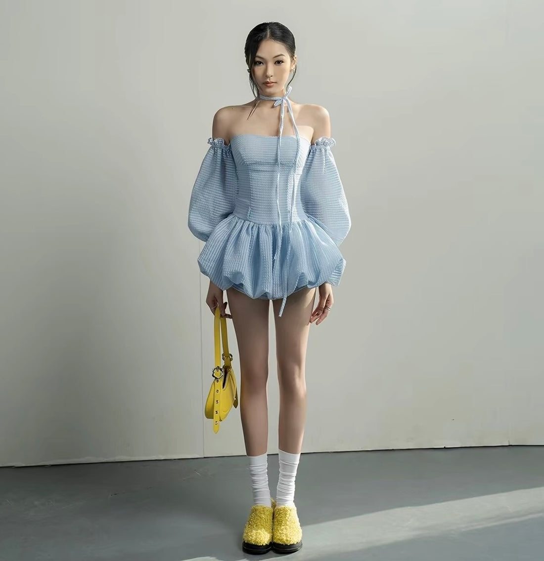 Tube Dress With Sleeve Set(预订优惠）
