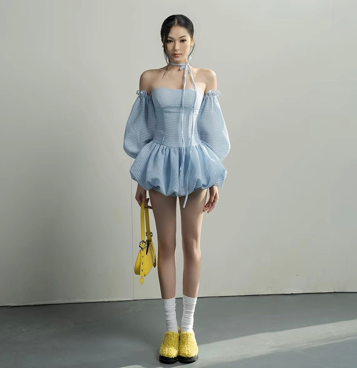 Tube Dress With Sleeve Set(预订优惠）