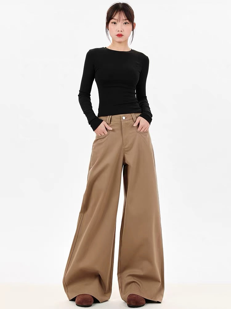 Khaki Denim Long Pants