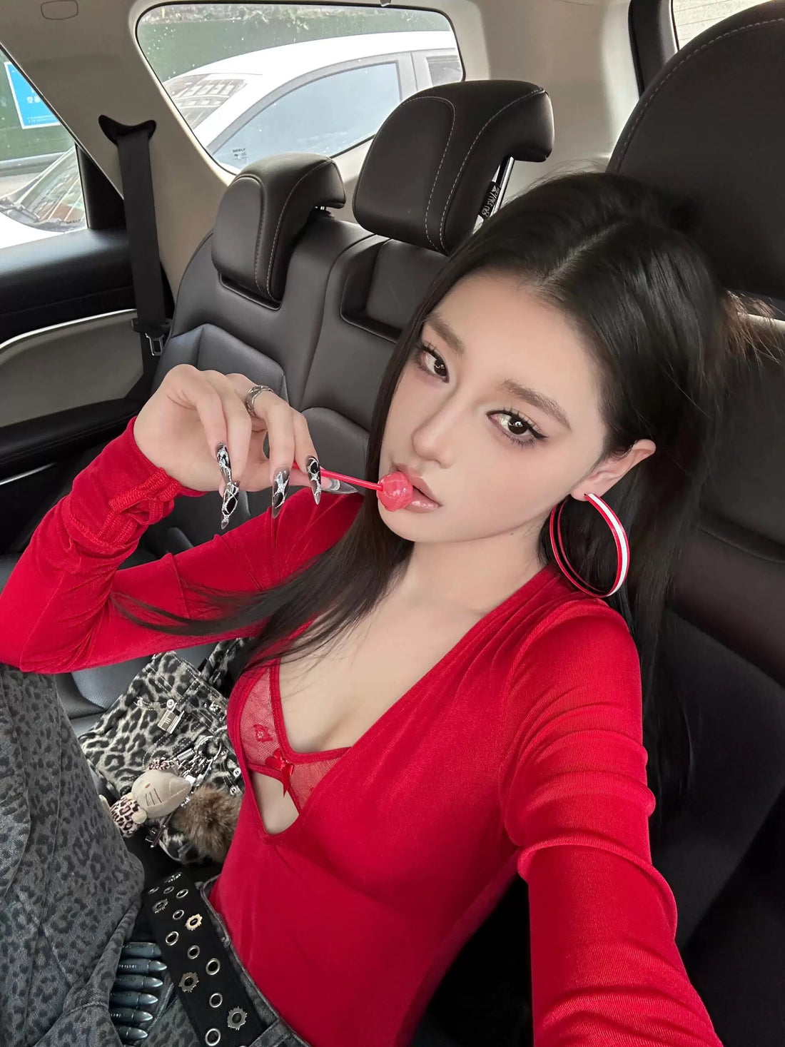 Sexy Mix Laces Long Sleeve Suit