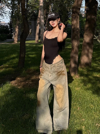 Thin Laces Collar Strap Inner Suit
