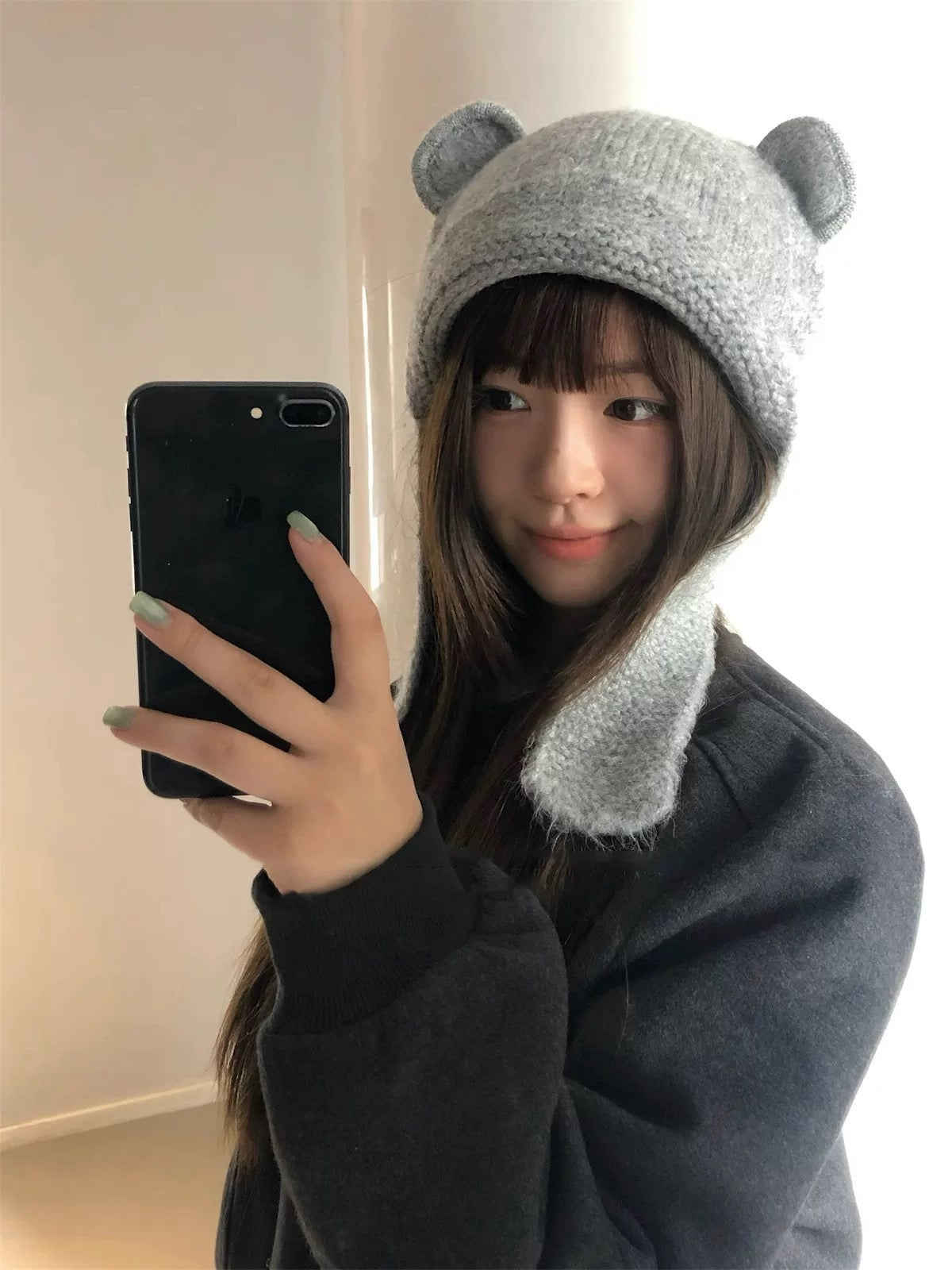 Knitted Teddy Hat