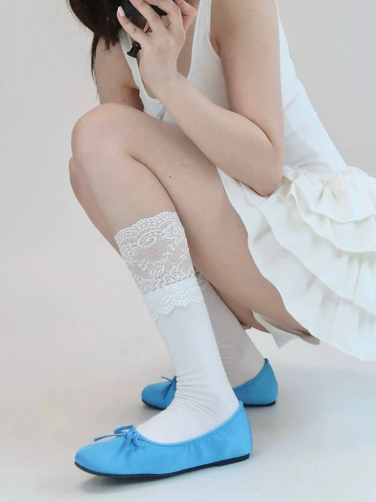 S024 Laces Short Socks