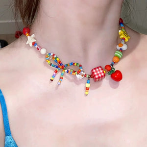 Korean Candy Colour Necklace