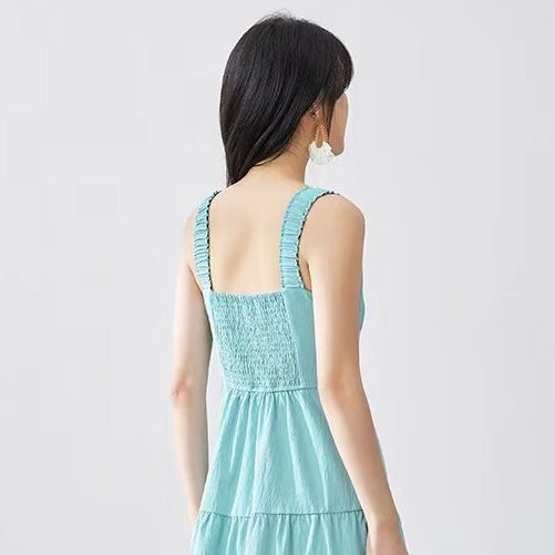 Mint Blue Long Dress (S, M)