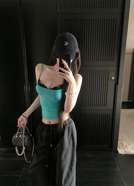 Mix Laces Strap Top