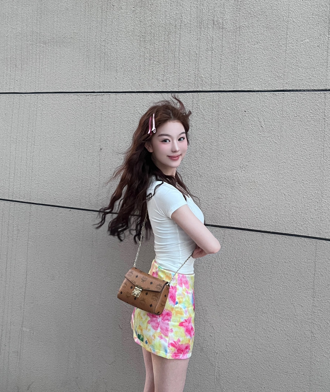 Flo Colour High Waist Skirt SK29 (S, M, L)