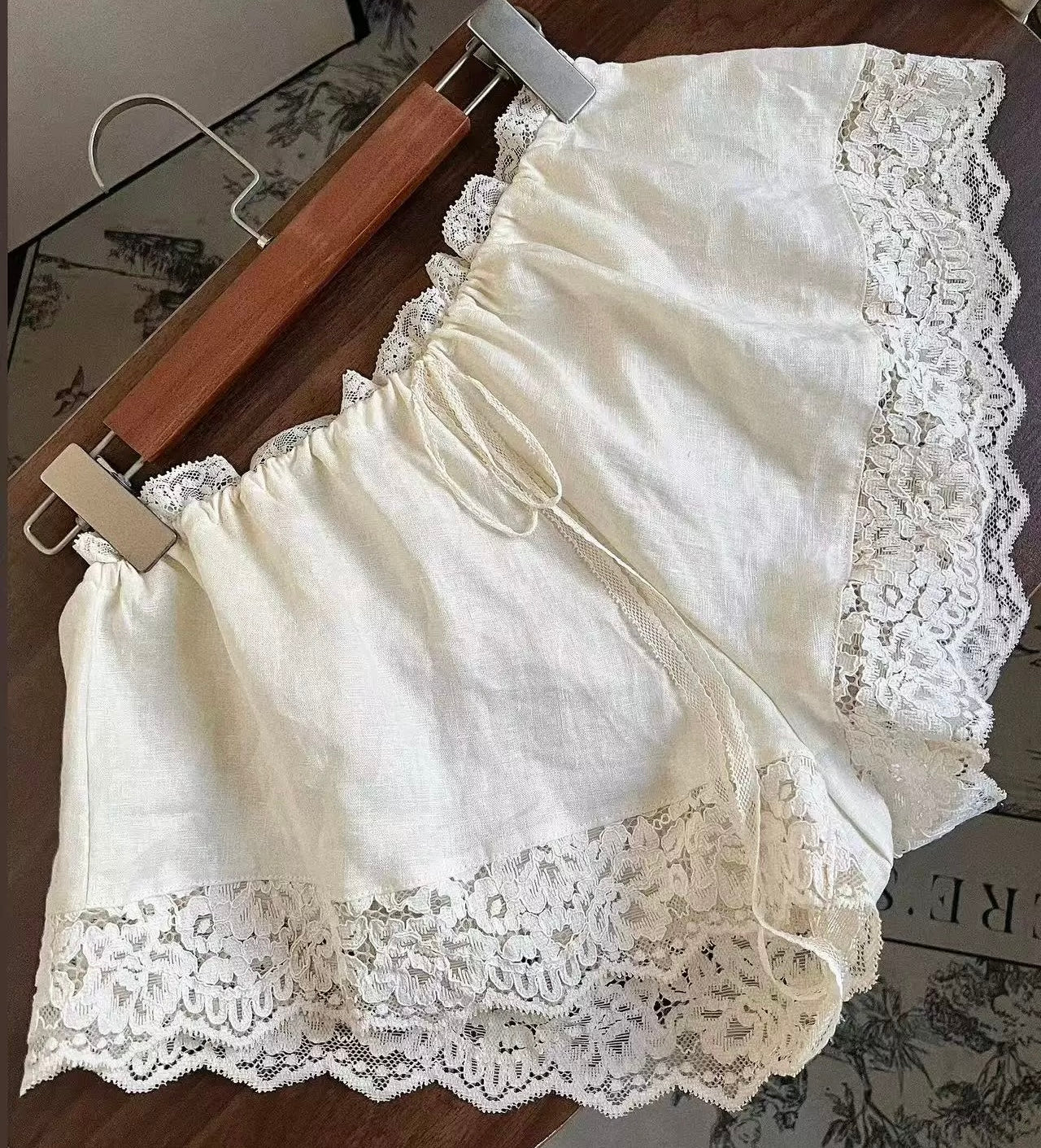Lace Strap Homewear Two Pieces Set Pyjamas