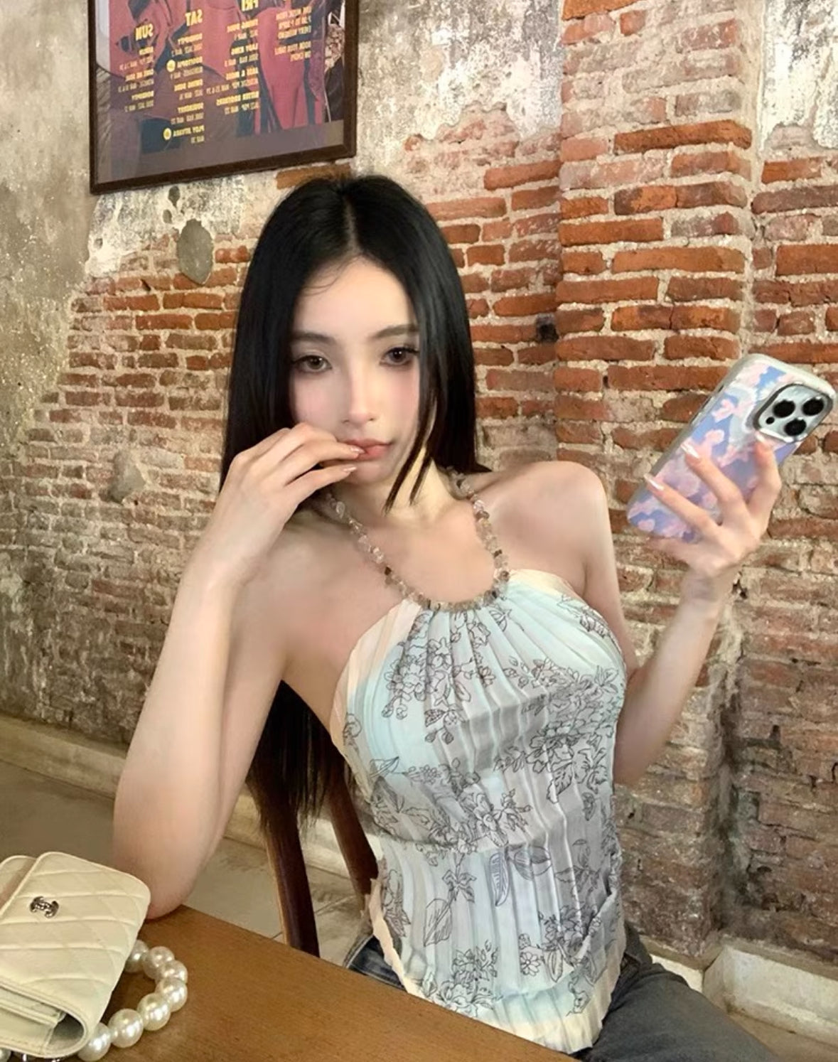 Bareback Blue Top