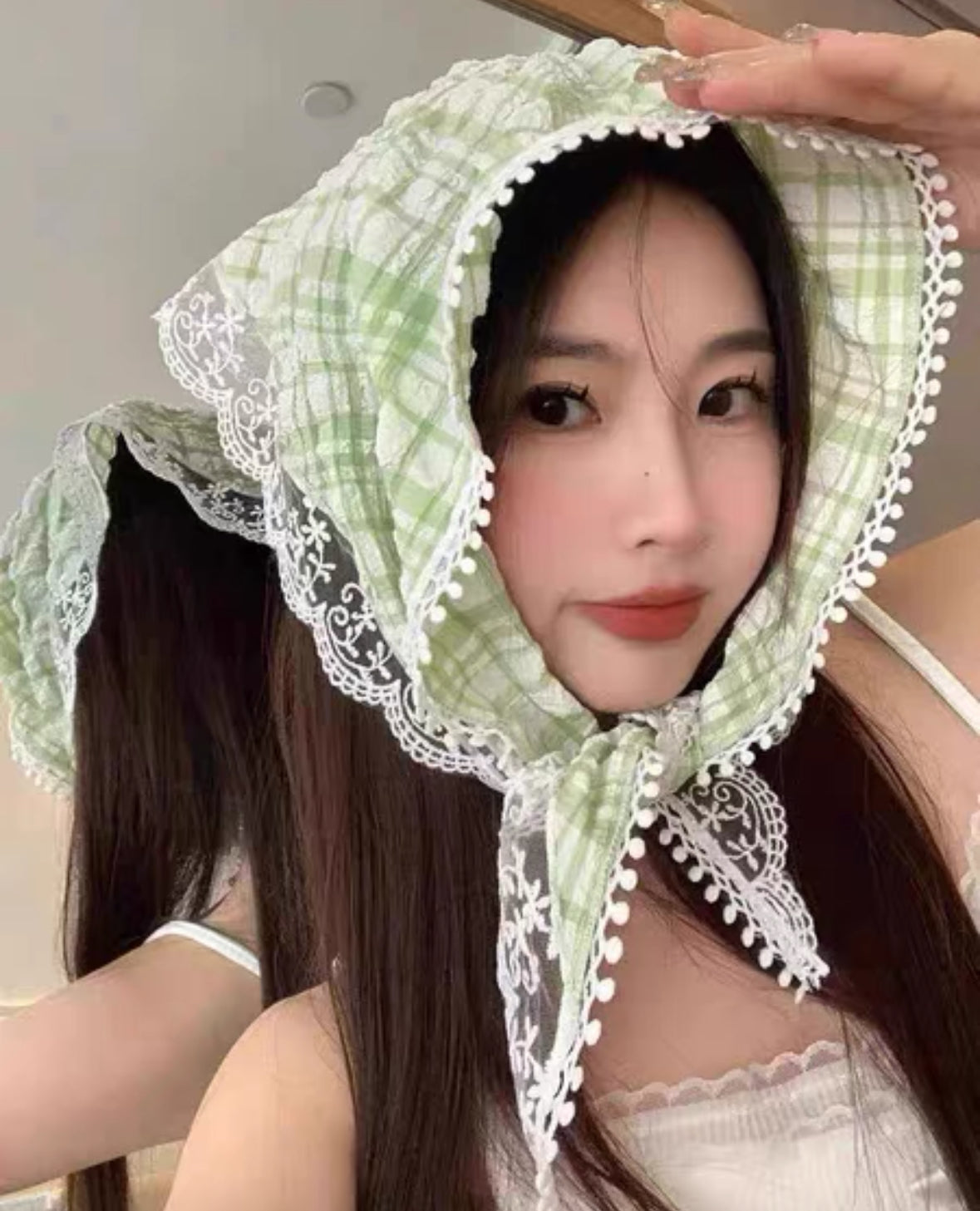Ginham Lace Hair Headband