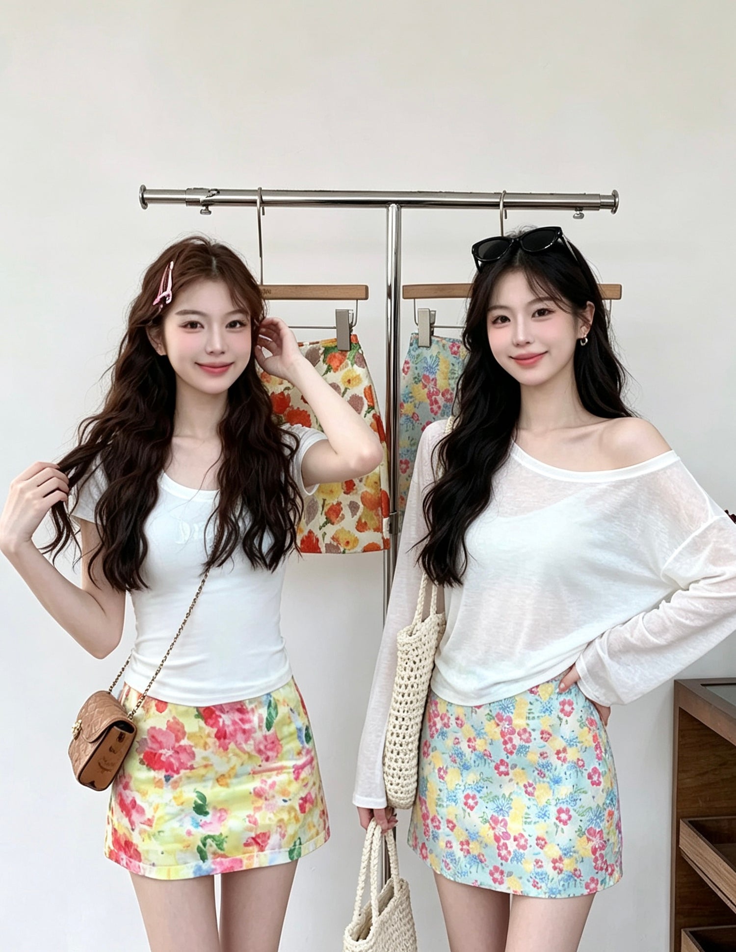 Flo Colour High Waist Skirt SK29 (S, M, L)