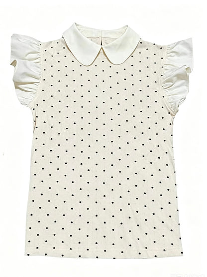 Cream Top + Skort Two Piece Set