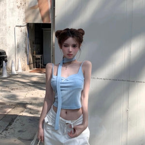 Lucy Strap Top With Collar Strap