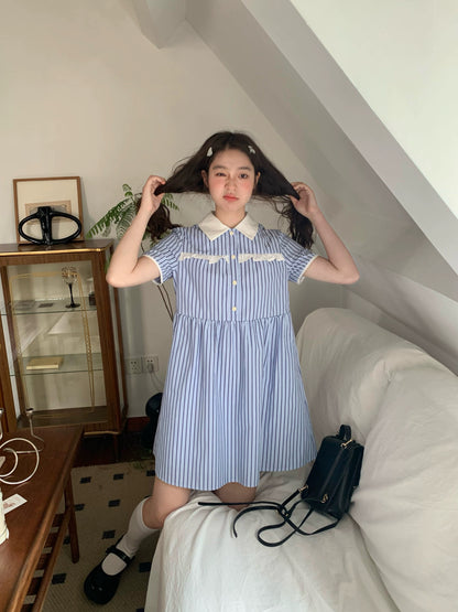 Dolly Stripe Blue Dress