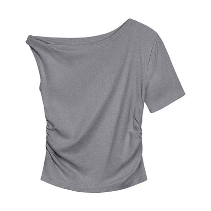 Off Side Shoulder Sleeve Top