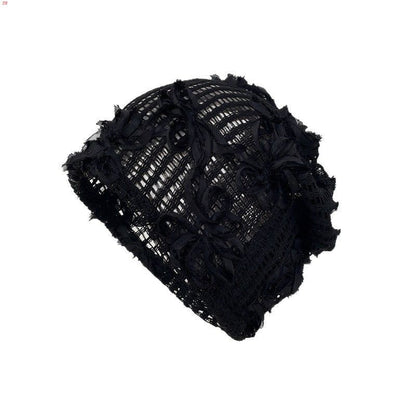 H25 Embroidery Flo Hat (Black, Beige)