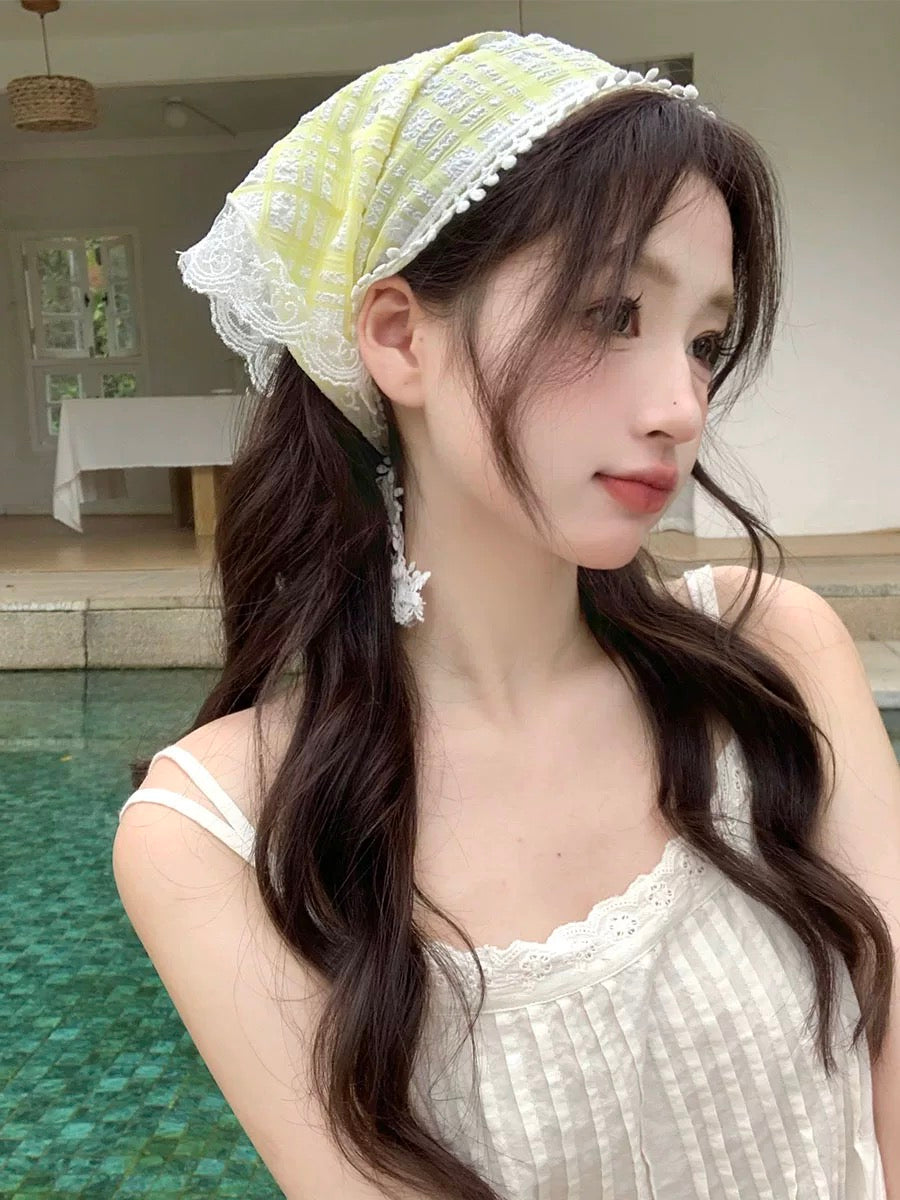 Ginham Lace Hair Headband