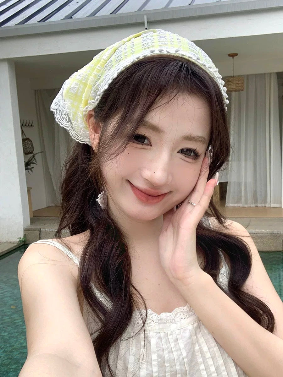 Ginham Lace Hair Headband