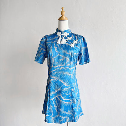 Blue Cheongsam Dress (L)