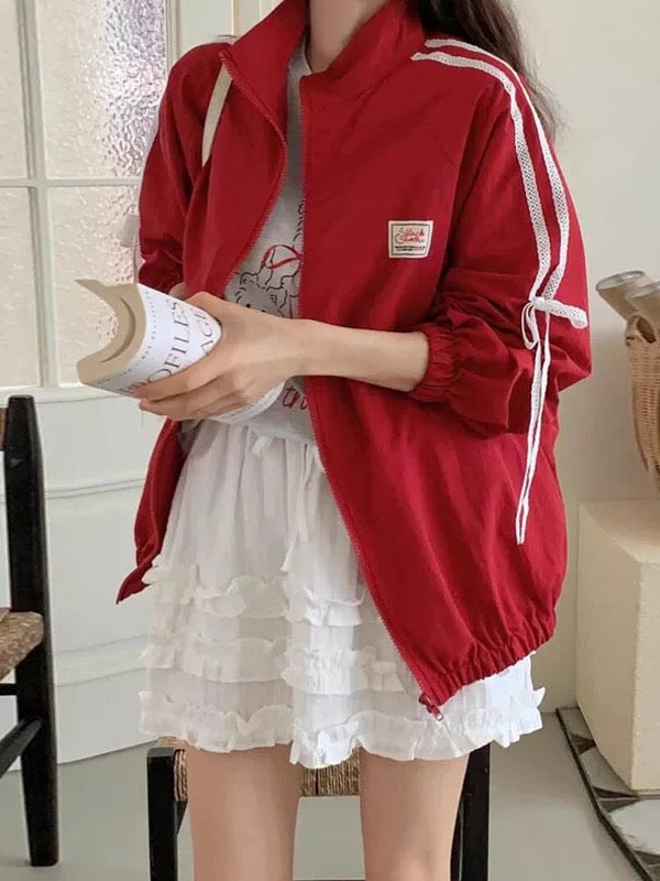 Red Long Sleeve Jacket