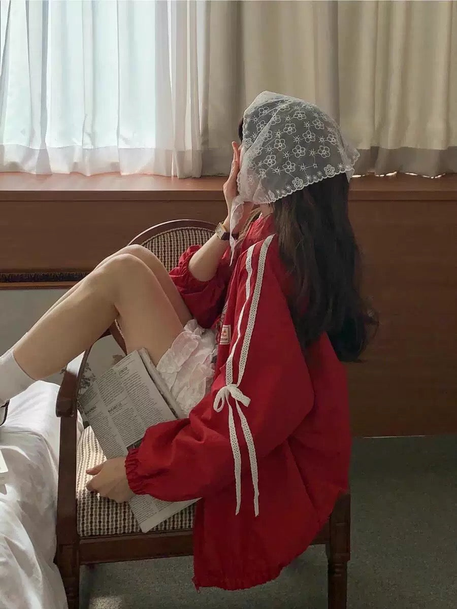 Red Long Sleeve Jacket