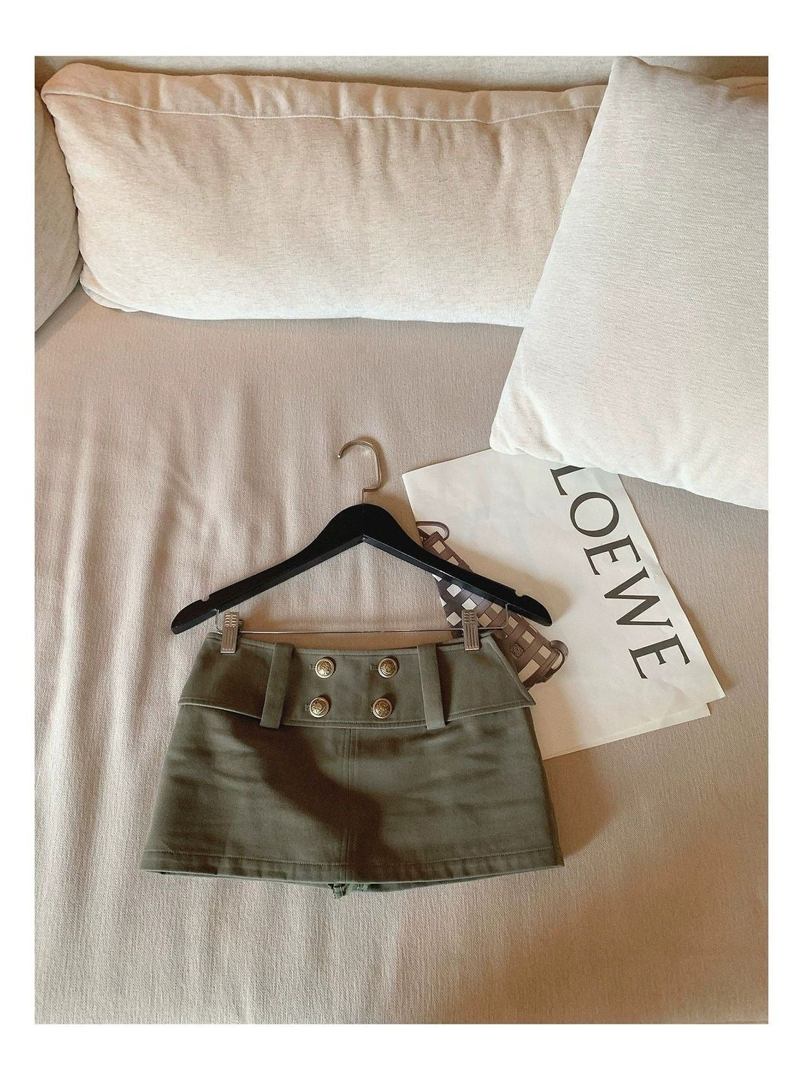 Army Green Skort Skirt SK40