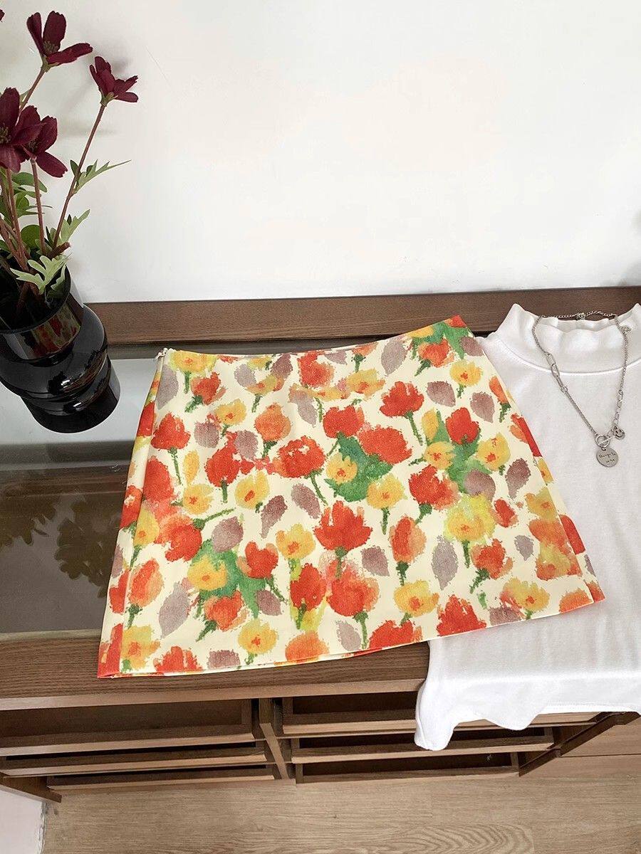 Flo Colour High Waist Skirt SK29
