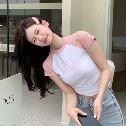 Baby Pink Crop Top