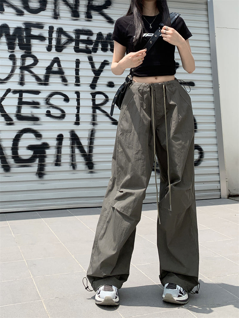 Army Green Cargo Long Pants