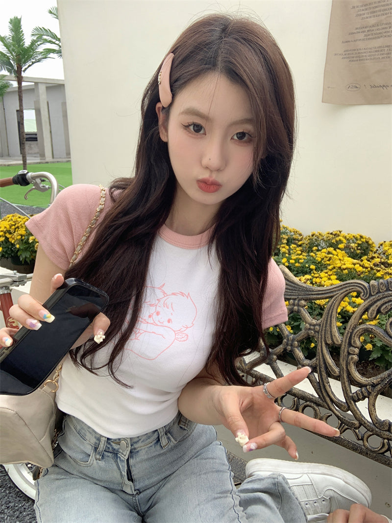 Baby Pink Crop Top