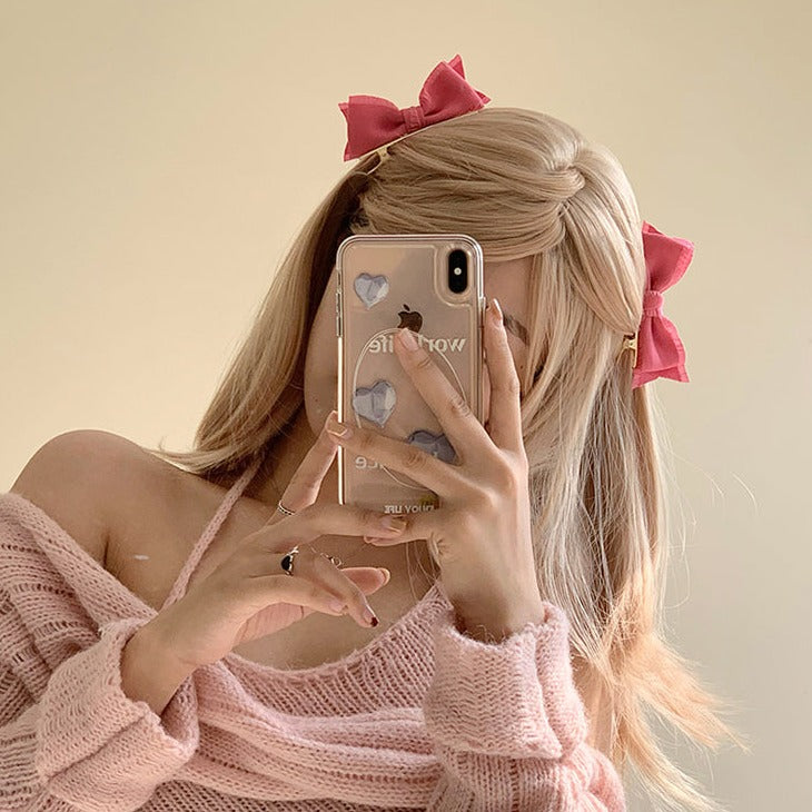 Barbie Pink Ribbon Hair Clip Set