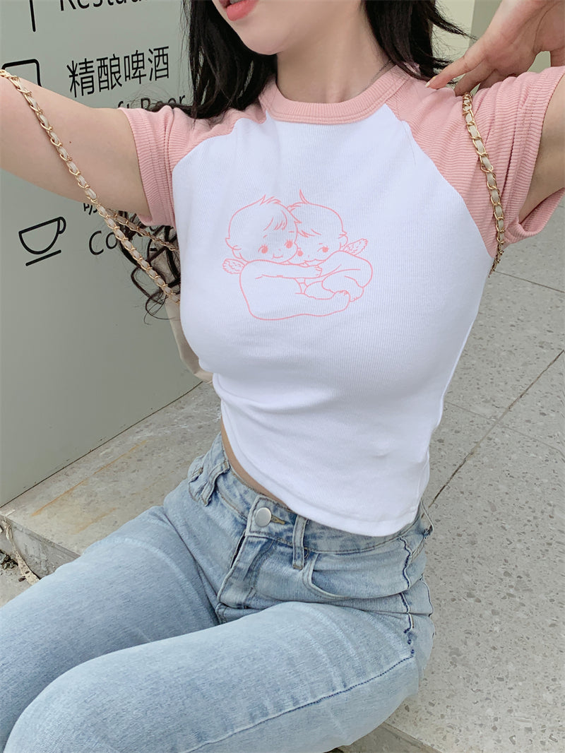 Baby Pink Crop Top