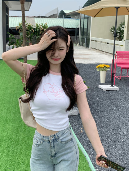 Baby Pink Crop Top
