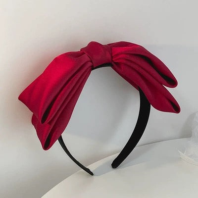 A55 Korean Red Ribbon Hairband