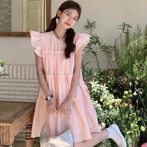 Pastel Pink Dolly Sleeveless Dress